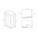 Душевое ограждение Abber Schwarzer Diamant AG30110BH-S70B 110x70