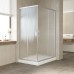 Душевой уголок Vegas Glass ZA-F 110*80 07 02 профиль матовый хром, стекло шиншилла