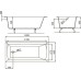 Чугунная ванна Castalia Prime S2021 180x80x48