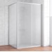 Душевой уголок Vegas Glass ZP+ZPV 140*80 07 10 профиль матовый хром, стекло сатин