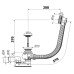 Слив-перелив AlcaPlast A55КM