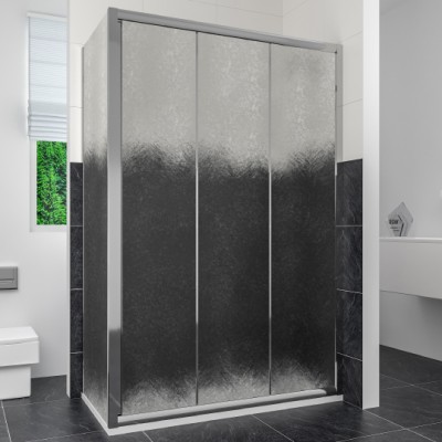 Душевой уголок RGW Classic CL-40 (1160-1210)x1000 профиль хром, стекло шиншилла