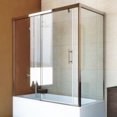 Шторка на ванну GuteWetter Slide Part GV-863A левая 150x70 см стекло бесцветное, профиль хром 