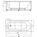 Акриловая ванна Акватек Оберон 170x70 с гидромассажем