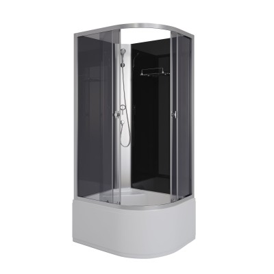 Душевая кабина Niagara E100/80/40L/TN/BK 100x80