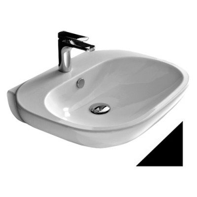 Раковина Hidra Ceramica ABC накладная черная, 60 см
