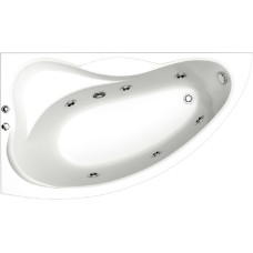 Акриловая ванна Bas Вектра 150x90 L с гидромассажем