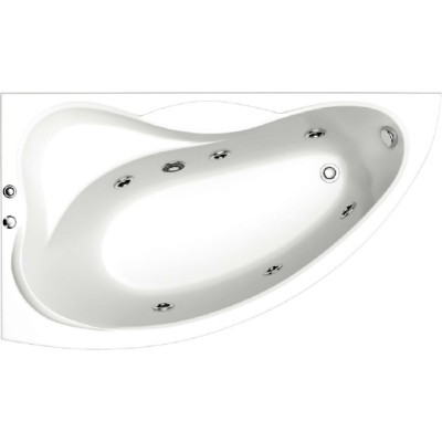 Акриловая ванна Bas Вектра 150x90 L с гидромассажем