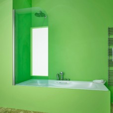 Шторка на ванну GuteWetter Lux Pearl GV-601A левая 80 см стекло бесцветное, профиль хром 