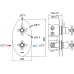 Термостат Bossini Retro Z001207022 BR С ВНУТРЕННЕЙ ЧАСТЬЮ, для душа