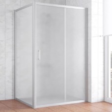 Душевой уголок Vegas Glass ZP+ZPV 110*100 07 10 профиль матовый хром, стекло сатин 