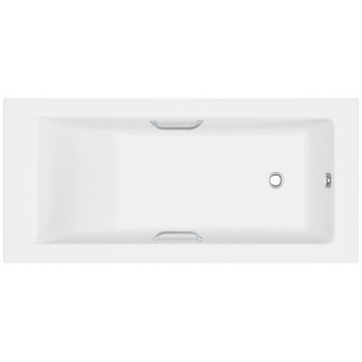 Ванна из искусственного камня Delice Diapason 180x80 глянцевая с ручками хром DLR330009R-G