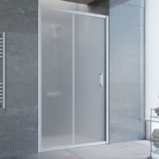 Душевая дверь в нишу Vegas Glass ZP 105 07 10 профиль матовый хром, стекло сатин 