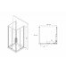 Душевое ограждение Abber Schwarzer Diamant AG02100BH-S100B 100x100