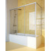 Шторка на ванну GuteWetter Practic Part GV-413A левая 198x90 см стекло бесцветное, профиль матовый хром