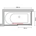 Шторка на ванну GuteWetter Slide Part GV-863A левая 180x80 см стекло бесцветное, профиль хром