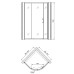 Душевое ограждение Gemy Victoria S30071A 90x90