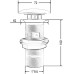 Донный клапан для раковины ArtCeram ACA038 grigio oliva