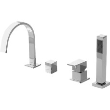 Смеситель Bandini Ice Cube 2 766.340/04 Cr на борт ванны 