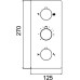 Термостат RGW Shower Panels SP-41-01 С ВНУТРЕННЕЙ ЧАСТЬЮ, для душа