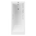 Чугунная ванна Vinsent Veron Tampa 170x70x42 с квадратными ручками цвет никель и антискользящим покрытием