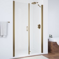 Душевая дверь в нишу Vegas Glass EP-F-2 105 05 01 L профиль бронза, стекло прозрачное 
