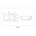 Раковина Abber Rechteck AC2203MSB 50x42