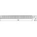 Решетка AlcaPlast Line 750L глянцевая