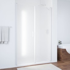 Душевая дверь в нишу Vegas Glass EP-F-2 135 01 10 L профиль белый, стекло сатин 