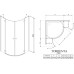Душевой уголок Radaway Torrenta PDD/E 100x80 стекло графит