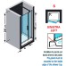 Душевая дверь в нишу Novellini Giada G+F in line GIADNGF120S-1K
