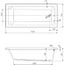 Акриловая ванна Cezares Plane Solo Mini 170x75