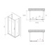 Душевое ограждение Abber Schwarzer Diamant AG30180B-S60B-S60B 180x60