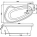 Акриловая ванна Vagnerplast Avona 150x90 L