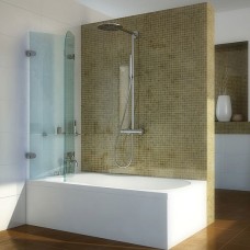 Шторка на ванну GuteWetter Lux Pearl GV-002A левая 90 см стекло бесцветное, фурнитура хром 