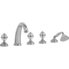 Смеситель Migliore Cristalia Swarovski ML.CRS-3780 Cr на борт ванны 