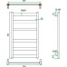Полотенцесушитель водяной Grota Brezza 53x90
