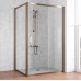 Душевой уголок Vegas Glass ZP+ZPV 130*90 05 01 профиль бронза, стекло прозрачное