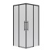 Душевое ограждение Niagara NG-6828-34BLACK 80x80