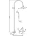 Душевая стойка Rav Slezak Labe L554.5/3SM