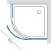 Душевой уголок GuteWetter Lux Meliori GK-001 правый 90x90 см стекло бесцветное, фурнитура хром