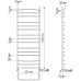 Полотенцесушитель водяной Secado Агата 2 50x120
