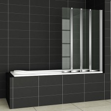Шторка на ванну Cezares Pratico V4 100/140 C Cr 