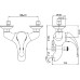 Душевой комплект Paini Fiori Fiori F2CR111LMKM + F2CR205LMKM с душевым гарнитуром