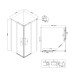 Душевое ограждение Niagara NG-6830-34BLACK 100x100