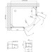 Душевой уголок Vegas Glass AFS-F 120*90 07 01 L профиль матовый хром, стекло прозрачное