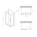 Душевое ограждение Abber Schwarzer Diamant AG30120H-S60-S60 120x60