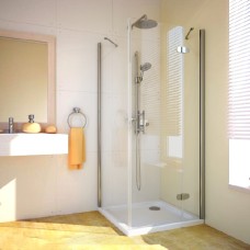 Душевой уголок GuteWetter Lux Square GK-103 правый 90x90 см стекло бесцветное, профиль хром 