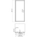 Душевая дверь в нишу Wasserkraft Salm 27I27