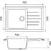 Мойка кухонная GranFest Practic GF-P760L белый